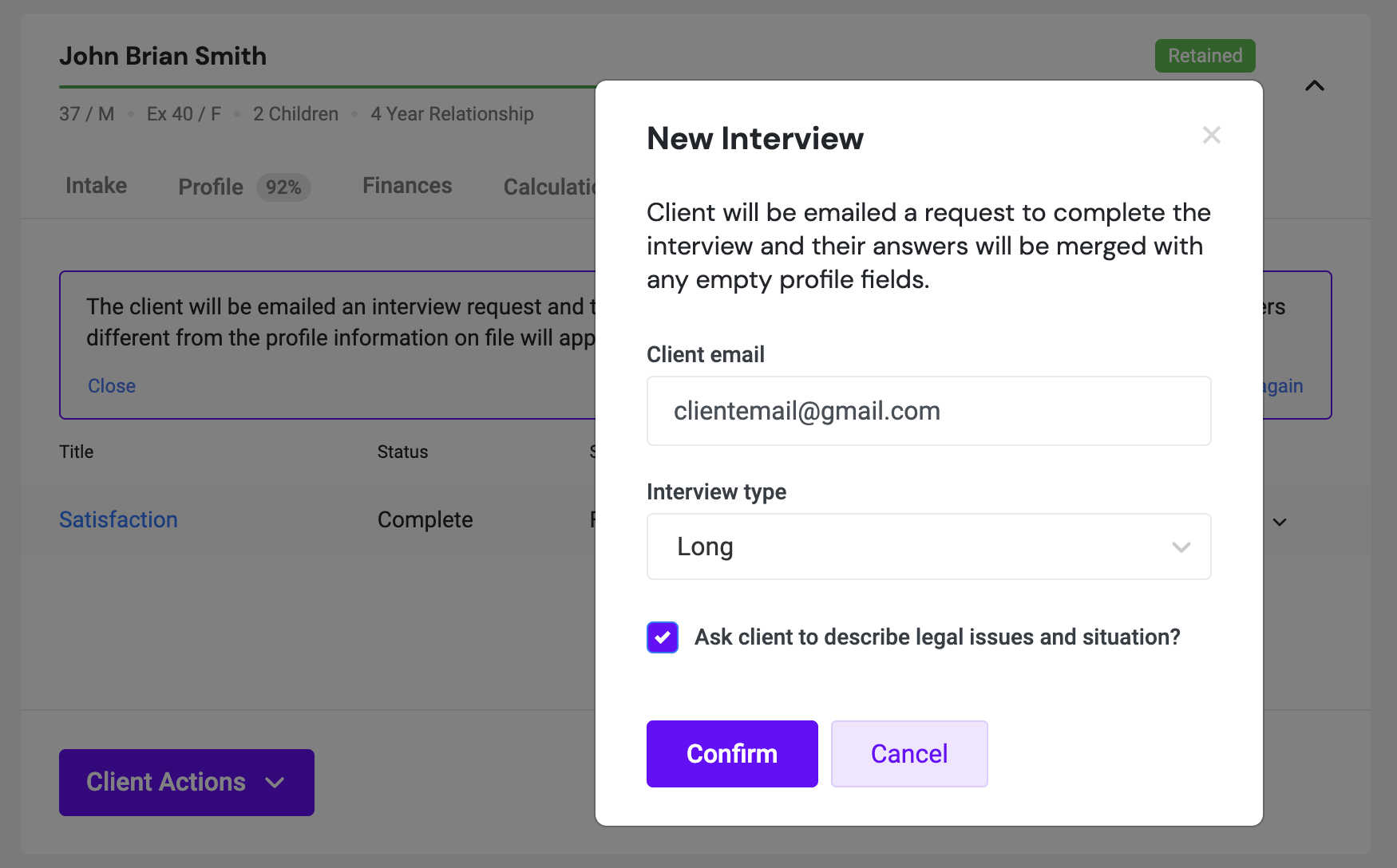 Create New Interview